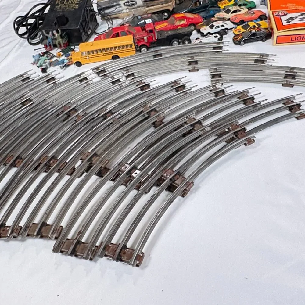 Lionel K-Line O-27 Gauge Lot Of 100+ Pieces Track Transformer Diecast Untested